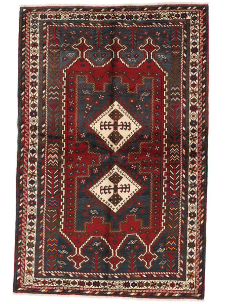 Χαλι Περσικό Afshar 149X228 Μαύρα/Σκούρο Κόκκινο (Μαλλί, Περσικά/Ιρανικά)