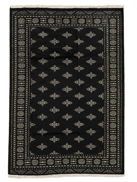 172X249 絨毯 パキスタン ブハラ 2Ply オリエンタル ブラック/ダークイエロー (ウール, パキスタン) Carpetvista