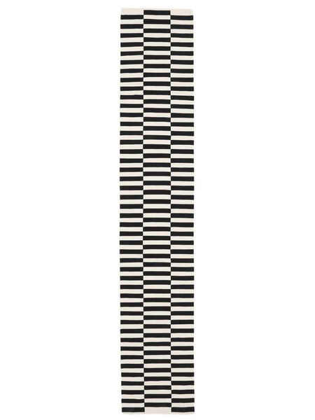  80X450 Moderno Black/White Runner Rug
 Small