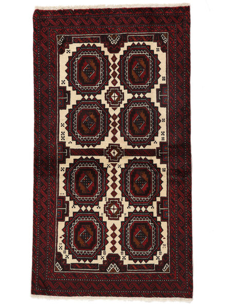  95X190 Medallion Small Baluch Rug Wool, Carpetvista