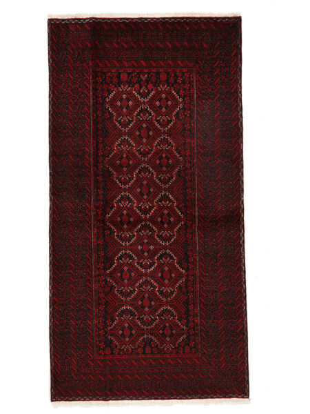  97X191 Medallion Small Baluch Rug Wool, Carpetvista