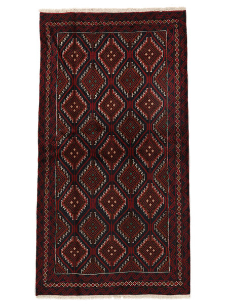 Dywan Orientalny Beludż 110X201 Czarny/Ciemnoczerwony (Wełna, Persja/Iran)