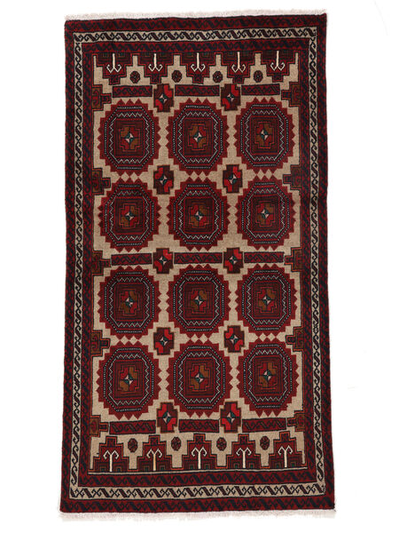  98X182 Medallion Small Baluch Rug Wool, Carpetvista