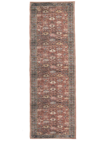  80X250 Washable Small Shabibi Oriental Rug - Rust Red