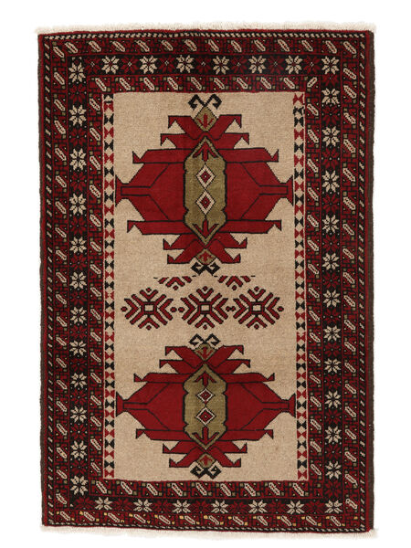  Persialainen Beluch Matot 80X122 Musta/Ruskea Carpetvista