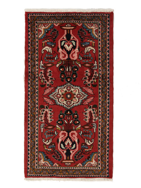 Persian Lillian Rug 67X125 Dark Red/Black 