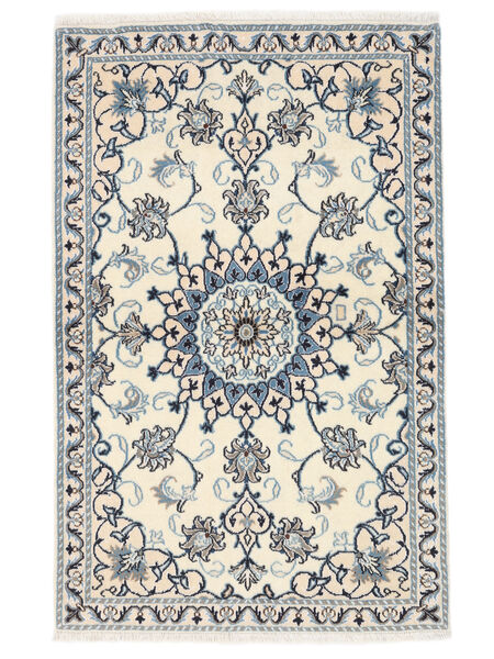  Orientalsk Nain Tæppe 89X139 Beige/Mørkegrå Uld, Persien/Iran Carpetvista