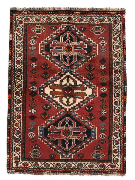 Tapete Oriental Ghashghai 85X120 Preto/Vermelho Escuro (Lã, Pérsia/Irão)