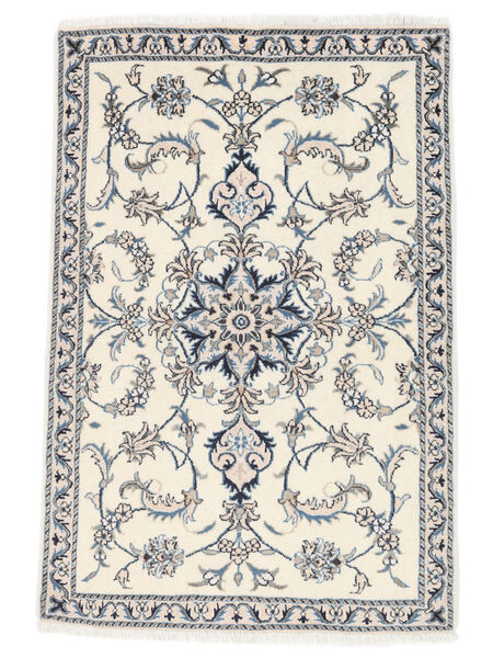  Orientalsk Nain Tæppe 91X136 Mørkegrå/Beige Uld, Persien/Iran Carpetvista