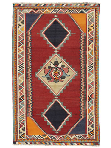 150X244 Tapete Kilim Vintage Oriental Vermelho Escuro/Preto (Lã, Pérsia/Irão) Carpetvista