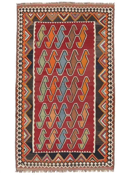絨毯 キリム ヴィンテージ 140X235 ダークレッド/ブラック (ウール, ペルシャ/イラン)