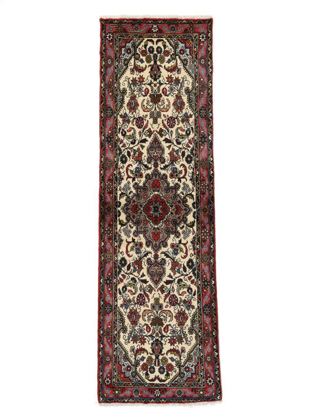  Asadabad Tappeto 74X238 Persiano Di Lana Nero/Rosso Scuro Piccolo Carpetvista