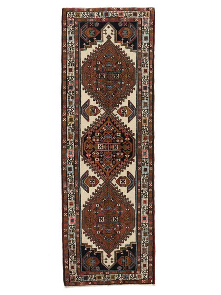 絨毯 オリエンタル アルデビル 70X207 廊下 カーペット ブラック/ダークレッド (ウール, ペルシャ/イラン)