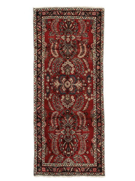  Oriental Asadabad Rug 81X193 Runner
 Black/Dark Red Wool, Persia/Iran Carpetvista