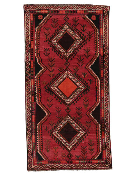 146X283 絨毯 シラーズ オリエンタル ダークレッド/ブラック (ウール, ペルシャ/イラン) Carpetvista