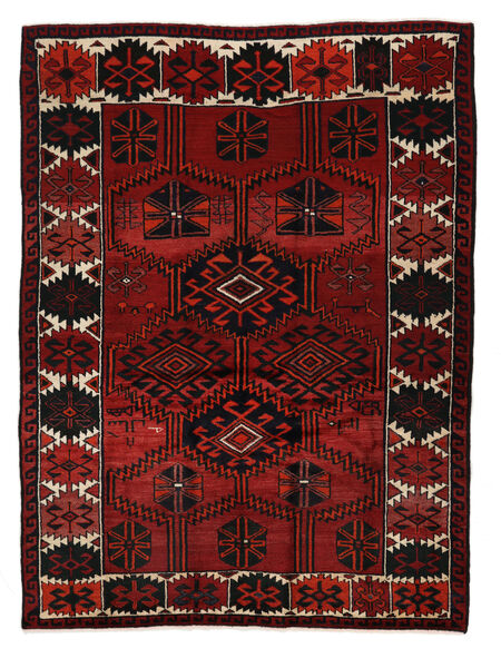 195X260 絨毯 ロリ オリエンタル ブラック/ダークレッド (ウール, ペルシャ/イラン) Carpetvista