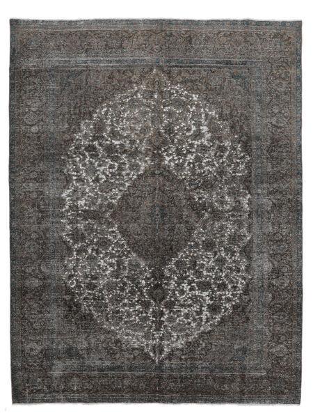 285X386 絨毯 カラード ヴィンテージ モダン ブラック/ダークグレー 大きな (ウール, ペルシャ/イラン) Carpetvista