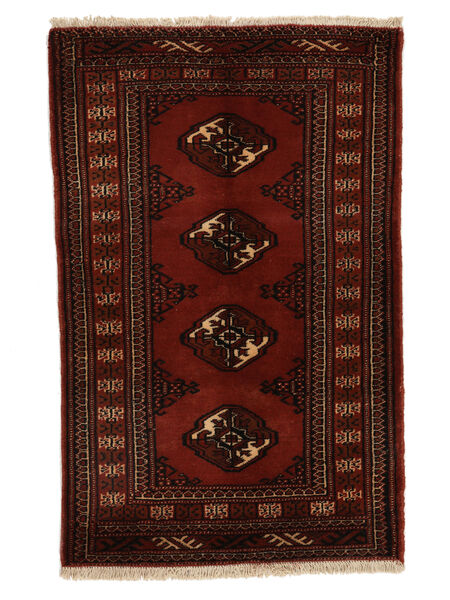  Persisk Turkaman Teppe 67X105 Svart/Mørk Rød (Ull, Persia/Iran)