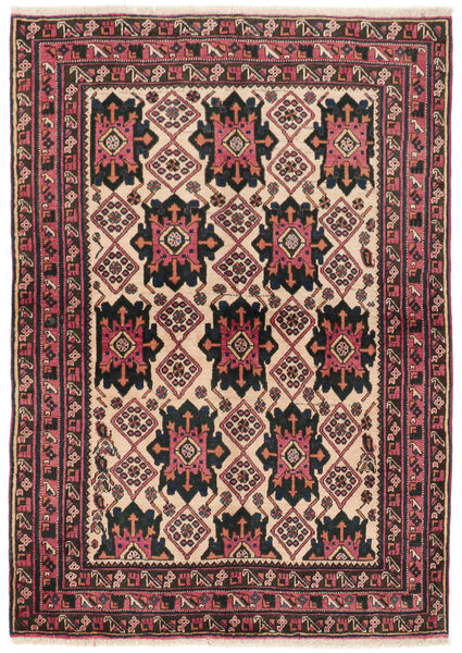 127X176 Koberec Afshar Ca. 1930 Orientální Černá/Tmavě Červená (Vlna, Persie/Írán)