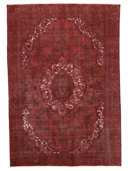 Tapete Persa Colored Vintage 270X388 Vermelho Escuro/Preto Grande (Lã, Pérsia/Irão)