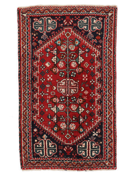 Dywan Sziraz 62X105 Ciemnoczerwony/Czarny (Wełna, Persja/Iran)