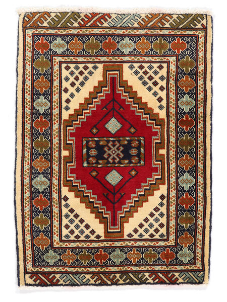 63X88 Turkaman Rug Oriental Black/Dark Red (Wool, Persia/Iran) Carpetvista