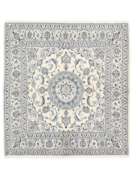絨毯 ナイン 192X202 正方形 グレー/ダークグレー (ウール, ペルシャ/イラン)