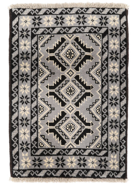 絨毯 バルーチ 62X87 ブラック/ダークグレー (ウール, ペルシャ/イラン)