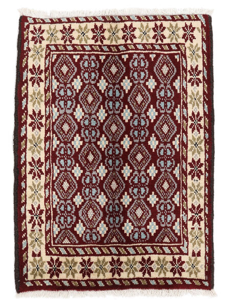 64X88 絨毯 バルーチ オリエンタル ブラック/茶色 (ウール, ペルシャ/イラン) Carpetvista