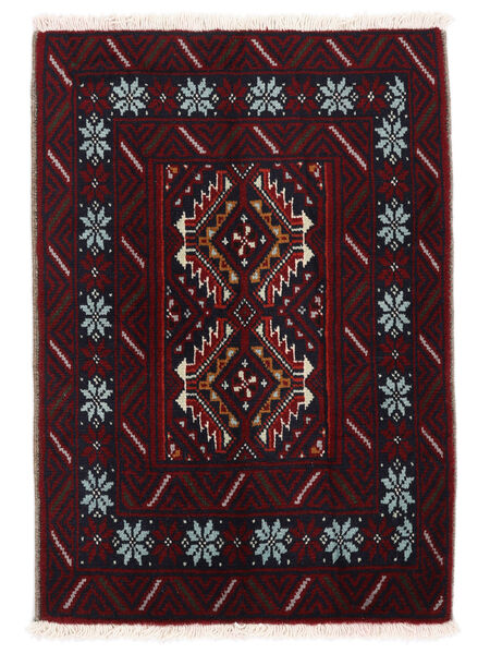 61X85 絨毯 バルーチ オリエンタル ブラック/ダークグレー (ウール, ペルシャ/イラン) Carpetvista