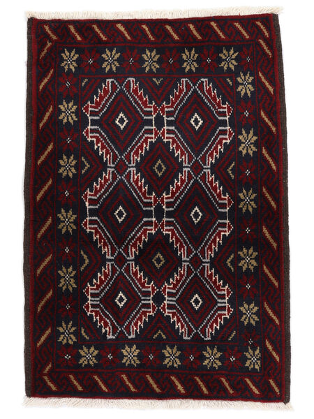 絨毯 バルーチ 68X98 ブラック/茶色 (ウール, ペルシャ/イラン)