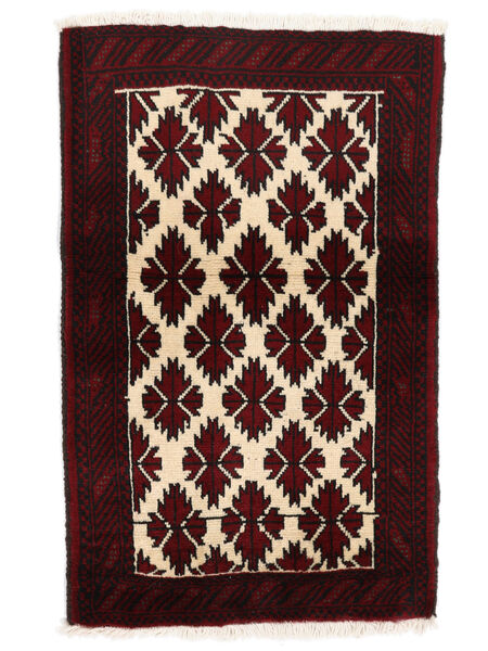 絨毯 トルクメン 60X97 ブラック/ベージュ (ウール, ペルシャ/イラン)