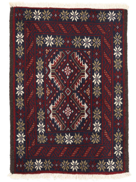  Oriental Baluch Rug 63X88 Black/Dark Red Wool, Persia/Iran Carpetvista