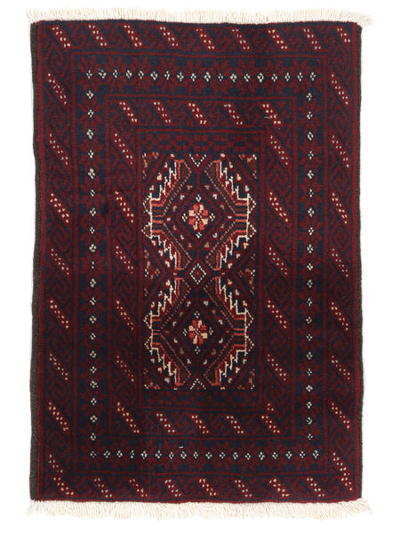 60X88 Tapete Balúchi Oriental Preto/Vermelho Escuro (Lã, Pérsia/Irão) Carpetvista