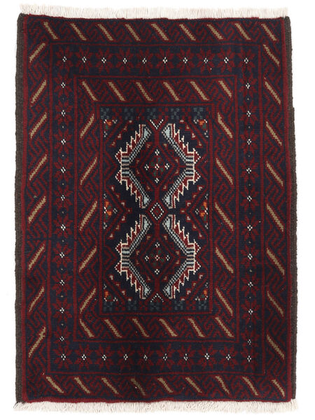 66X90 絨毯 バルーチ オリエンタル ブラック/茶色 (ウール, ペルシャ/イラン) Carpetvista