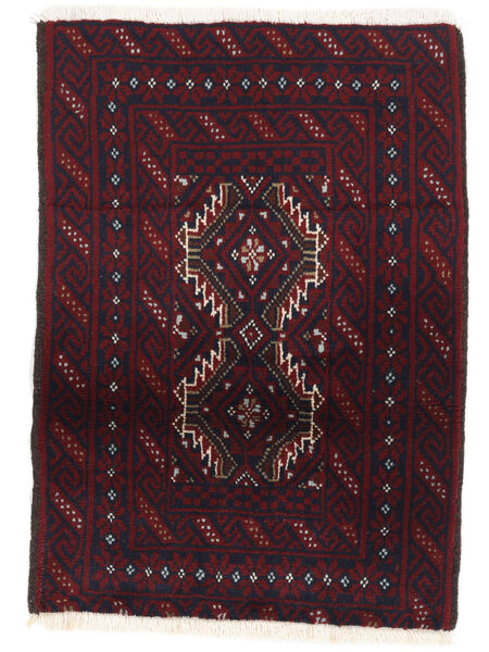 絨毯 オリエンタル トルクメン 63X87 ブラック/ダークレッド (ウール, ペルシャ/イラン)