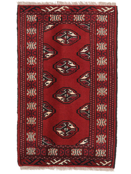 Tapis D'orient Turkaman 61X98 Rouge Foncé/Noir (Laine, Perse/Iran)