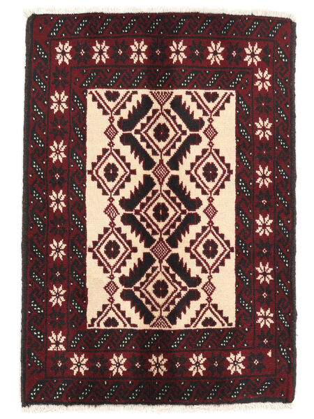  Persialainen Beluch Matot 61X87 Musta/Tummanpunainen Carpetvista
