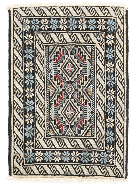  Baluch Rug 61X87 Persian Wool Black/Beige Small Carpetvista