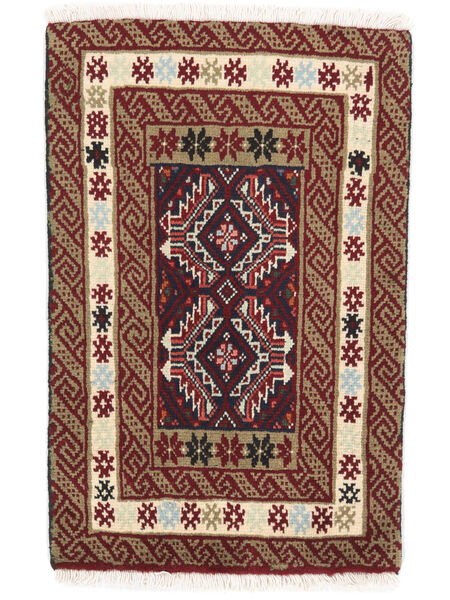 絨毯 オリエンタル バルーチ 58X89 茶色/ブラック (ウール, ペルシャ/イラン)