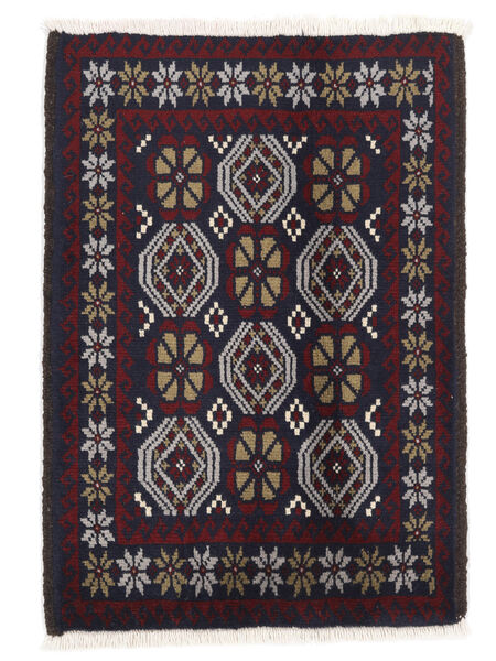  Orientalischer Belutsch Teppich 63X90 Schwarz/Braun Wolle, Persien/Iran Carpetvista