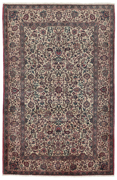  Kashan Fine Ca. 1925 Tapete 136X208 Persa Lã Preto/Vermelho Escuro Pequeno