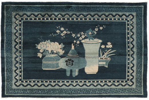  Orientalischer Chinese Antik Art Deco 1920 Teppich 158X212 Wolle, China