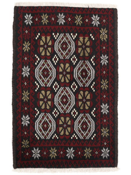 Baluch Rug 62X94 Persian Wool Black/Brown Small Carpetvista
