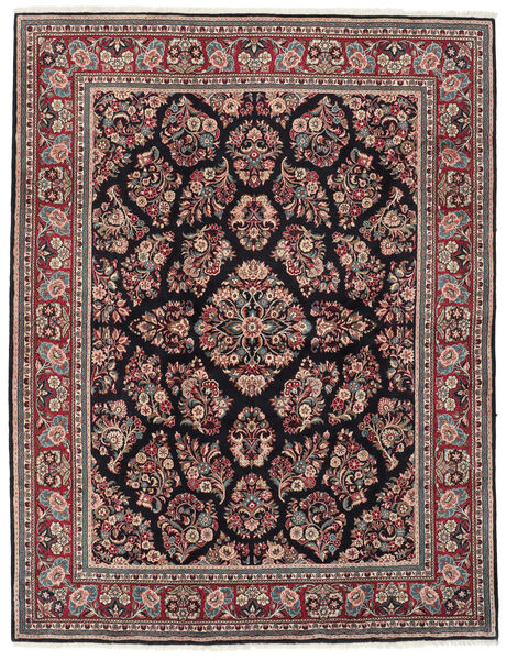  Perzisch Sarough Fine Vloerkleed 206X270 Zwart/Donkerrood (Wol, Perzië/Iran)