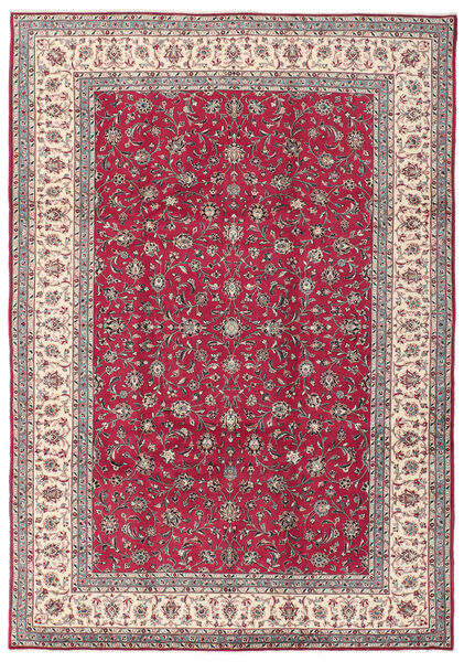 Tapete Persa Kashan Fine 248X352 Vermelho Escuro/Castanho (Lã, Pérsia/Irão)