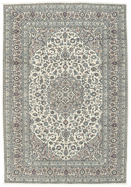 絨毯 オリエンタル カシャン Fine 242X352 グリーン/イエロー (ウール, ペルシャ/イラン)