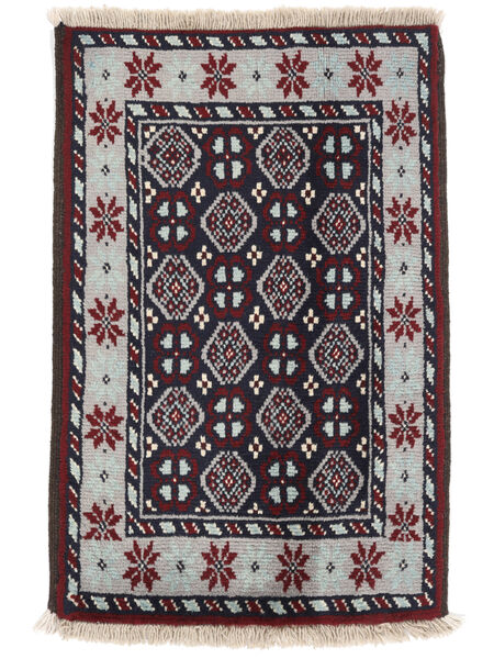 絨毯 バルーチ 60X90 ブラック/グレー (ウール, ペルシャ/イラン)