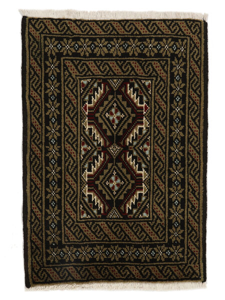 絨毯 バルーチ 61X86 ブラック/茶色 (ウール, ペルシャ/イラン)
