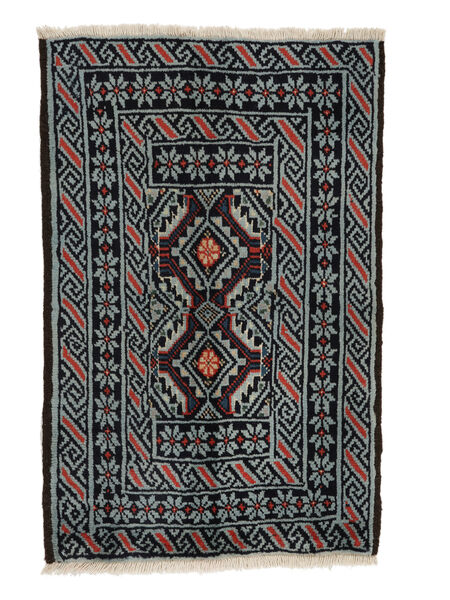  Baluch Rug 63X95 Persian Wool Black/Dark Grey Small Carpetvista
